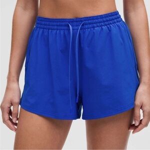 Lululemon NWT Lightweight High-Rise Relaxed Short 3" *Long Liner Cerulean Blue